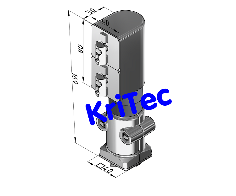 KriTec Friktionsgelenk 8 80x40 vertikal 6 Nm