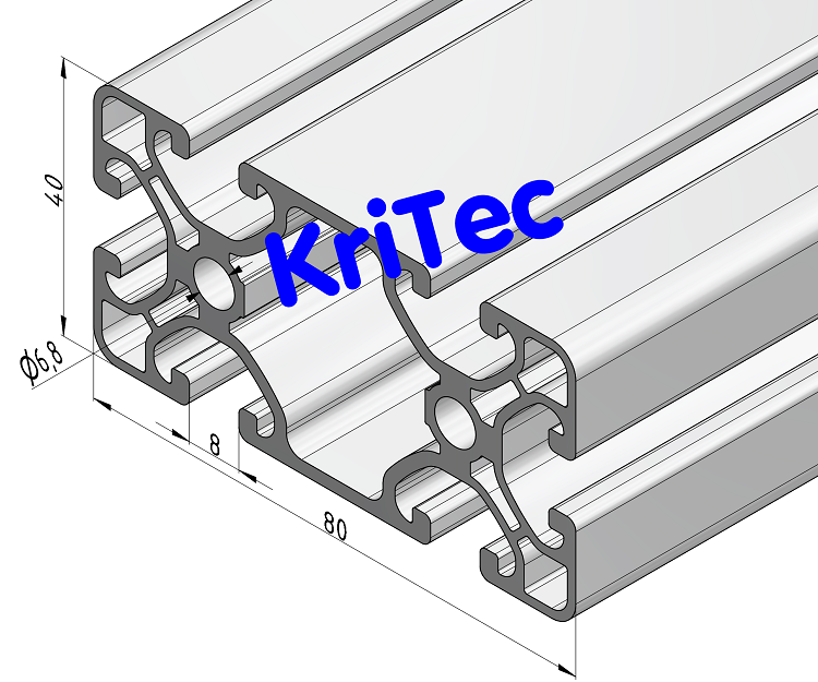 KriTec Profil 8 80x40 Eco