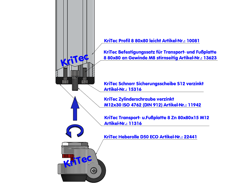 KriTec Heberolle D50 ECO