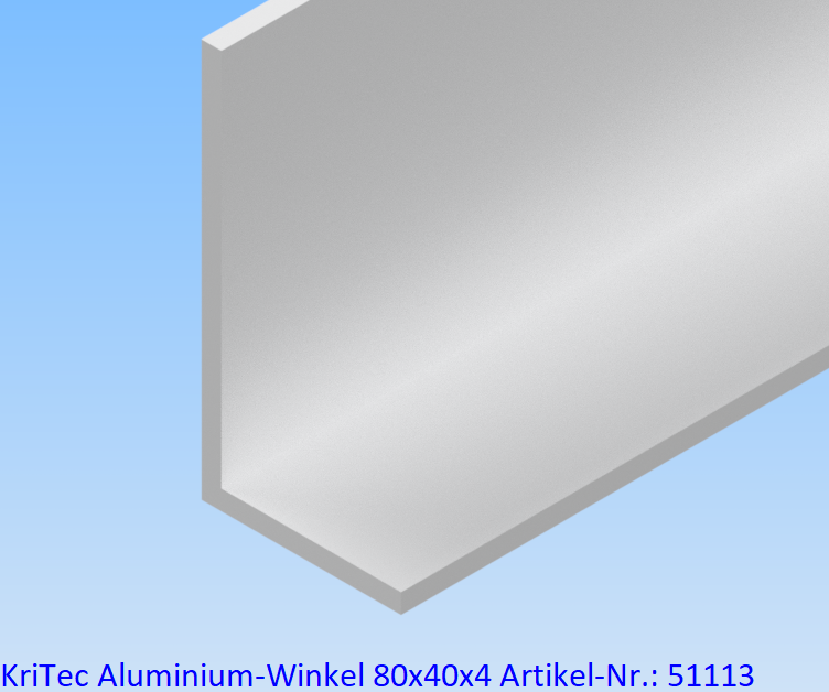Aluminium-Winkelstangen ungleichschenklig