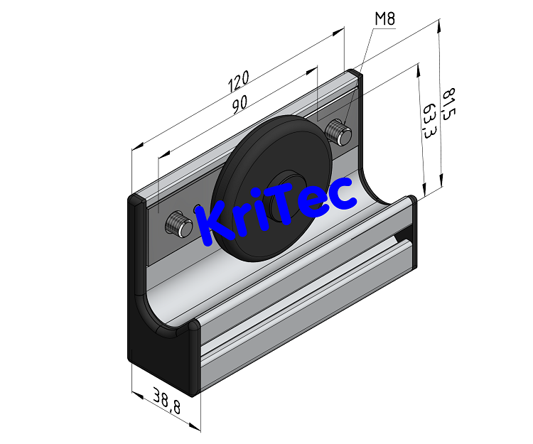 KriTec C-Schiene, Lagereinheit 8 K