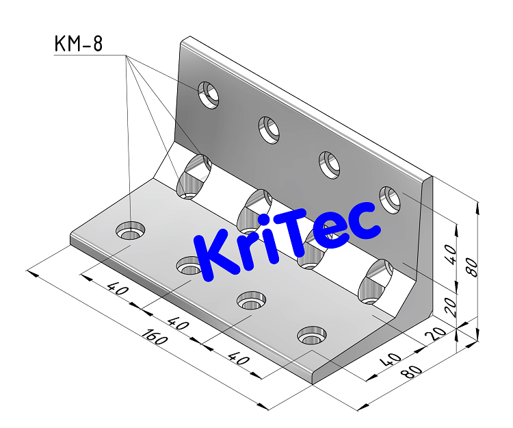 KriTec Winkel 10 80x80x160