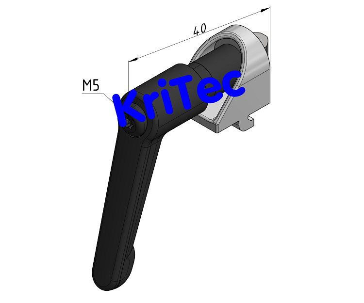 KriTec Klemmwinkel 5 Raster 20 mit Klemmhebel