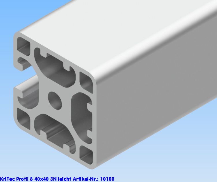 KriTec Profil 8 40x40 3N leicht