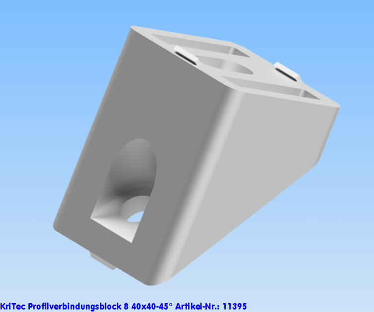 KriTec Profilverbindungsblock 8 40x40-45°