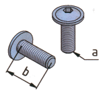 KriTec Linsenflanschkopfschraube Zink-Nickel schwarz