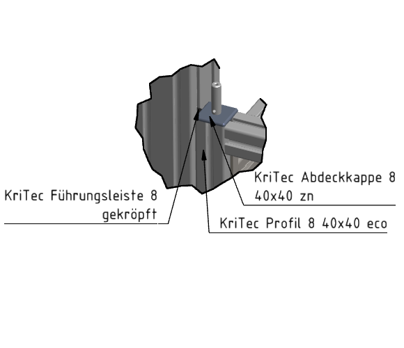 KriTec Führungsleiste 8 gekröpft