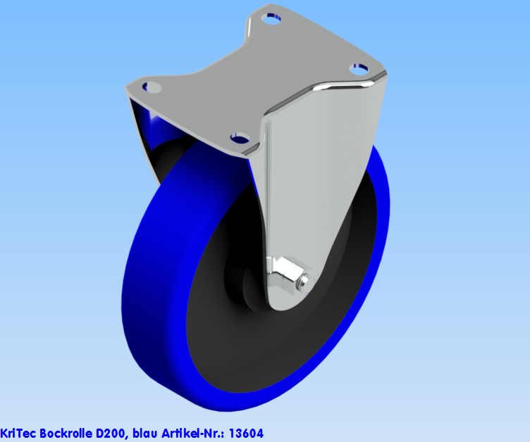 KriTec Bockrolle D200 blau