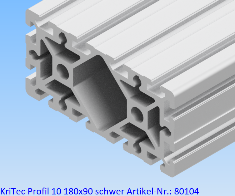 KriTec Profil 10 180x90 schwer