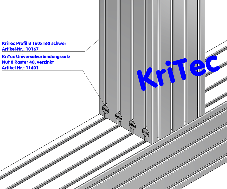 KriTec Profil 8 160x160 schwer