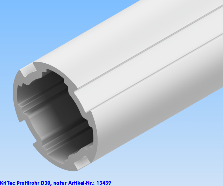 KriTec Profilrohr D30, natur