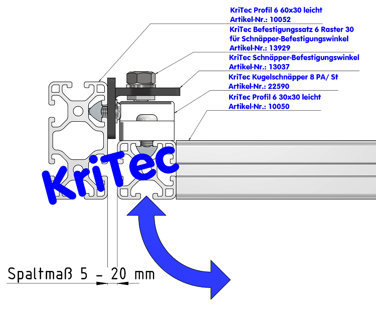 KriTec Profil 6 60x30 leicht