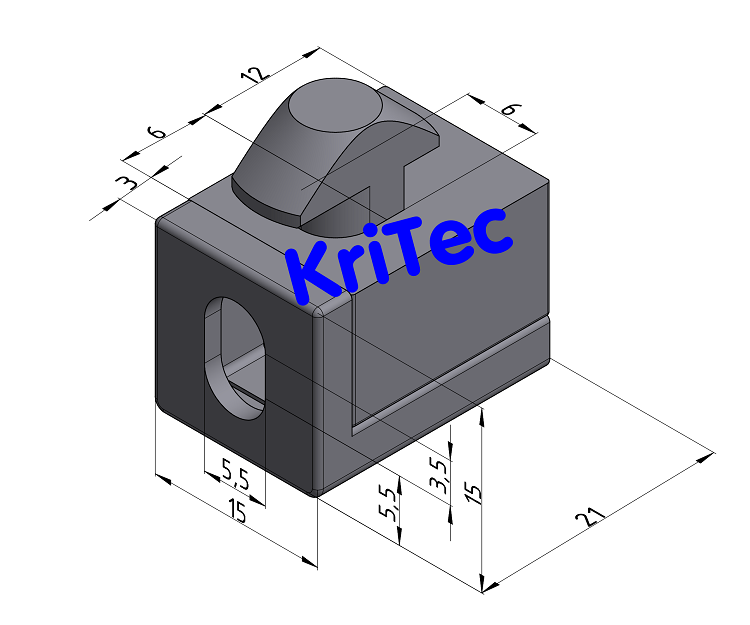 KriTec Multiblock 6 PA, grau