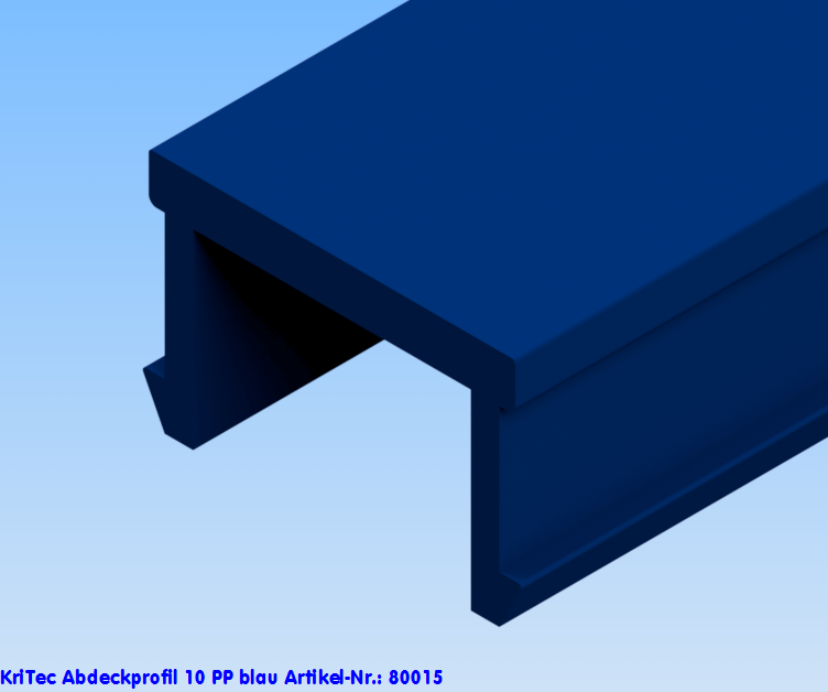 KriTec Abdeckprofil 10 PP blau