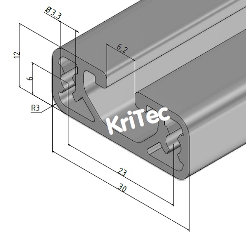 KriTec Profil 6 30x12 leicht