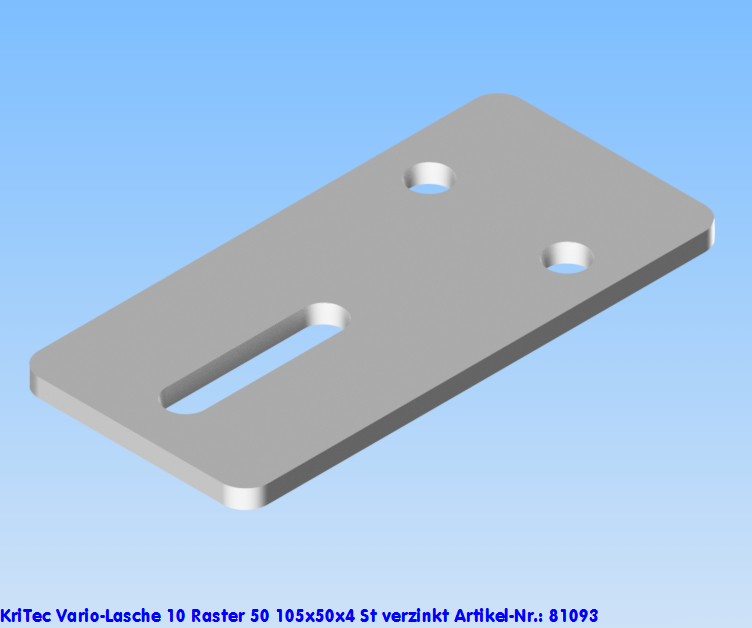 KriTec Vario-Lasche 10 Raster 50 105x50x4 St verzinkt