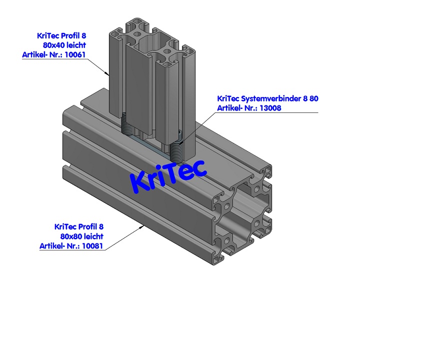 KriTec Profil 8 80x40 leicht