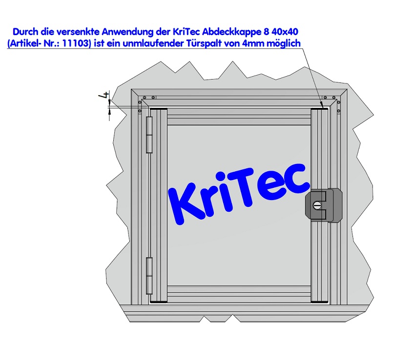 KriTec Gehrungsverbinder 8 90°