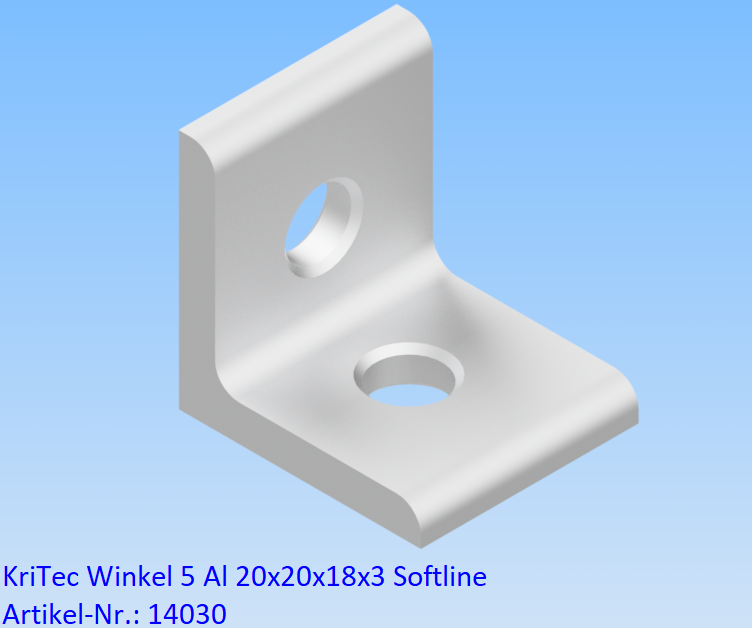 KriTec Winkel 5 Al 20x20x18x3 Softline