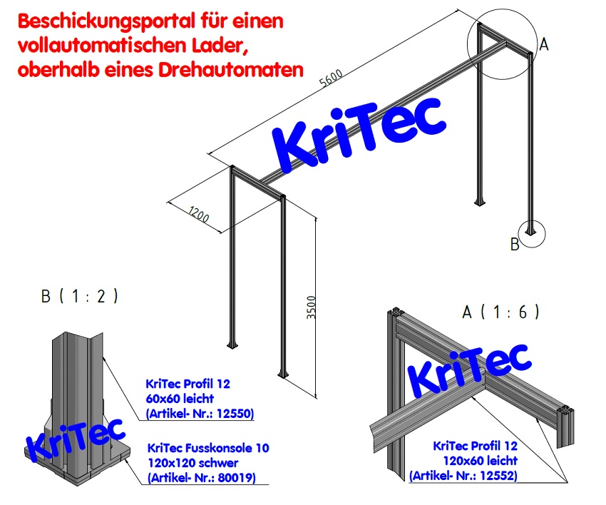 KriTec Profil 12 60x60 leicht