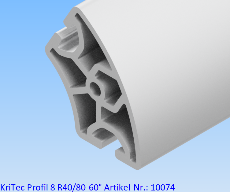 KriTec Profil 8 R40/80-60°
