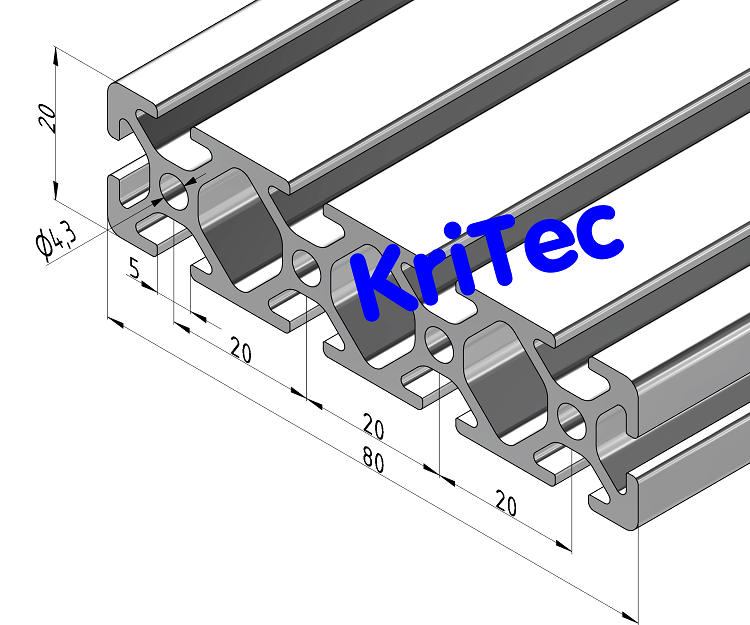KriTec Profil 5 80x20