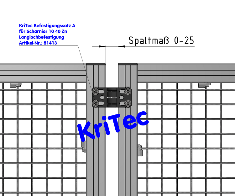 KriTec Scharnier 10 40 Zn