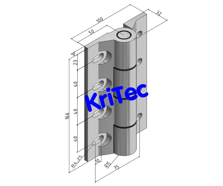 KriTec Scharnier 12 Raster 60 Mammut