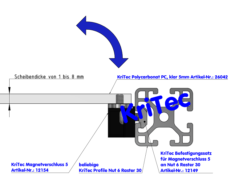KriTec Polycarbonat PC, klar (Makrolon)