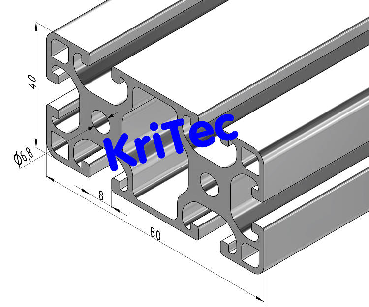 KriTec Profil 8 80x40 leicht