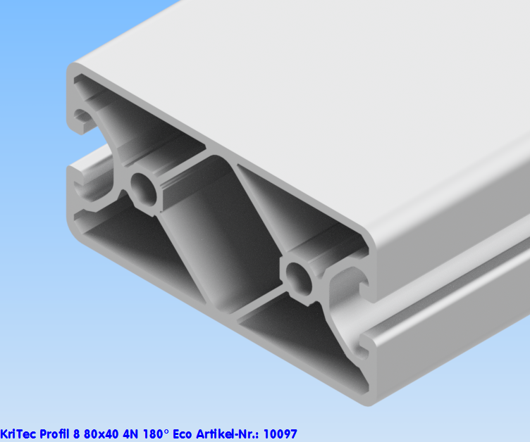 KriTec Profil 8 80x40 4N 180° Eco