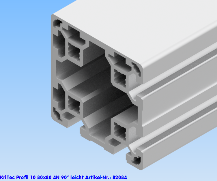 KriTec Profil 10 80x80 4N 90° leicht