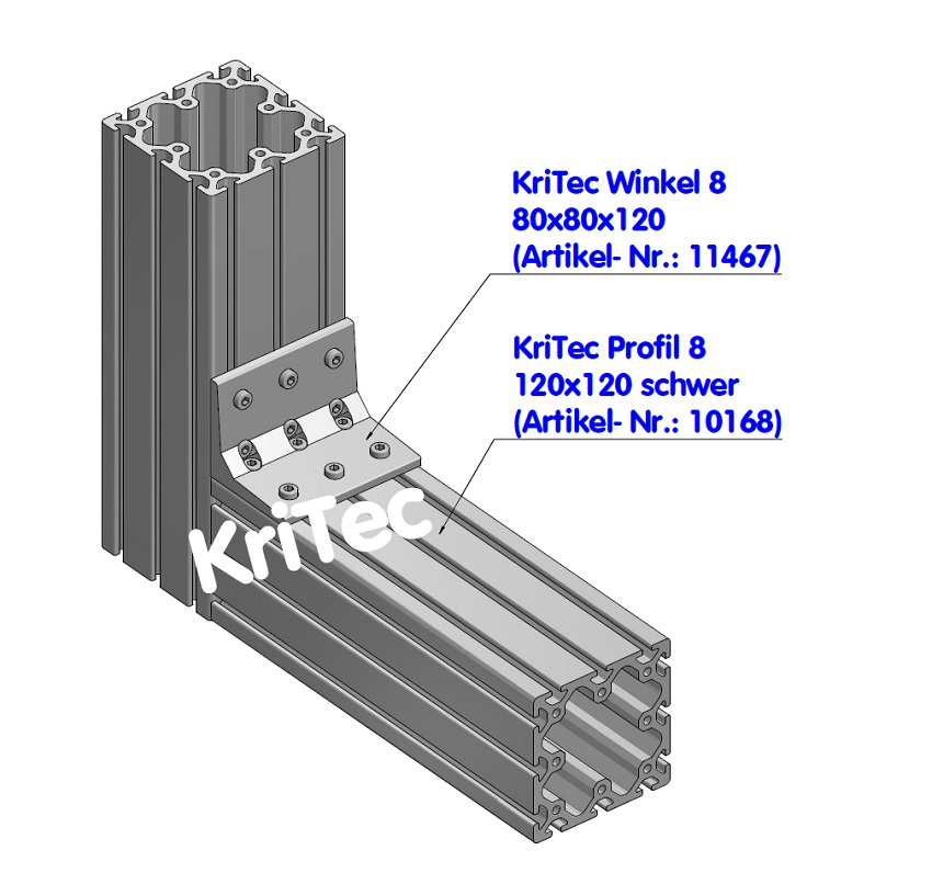 KriTec Winkel 8 80x80x120