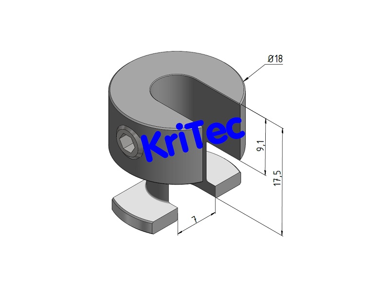 KriTec Schweißgitterfixierstück 10