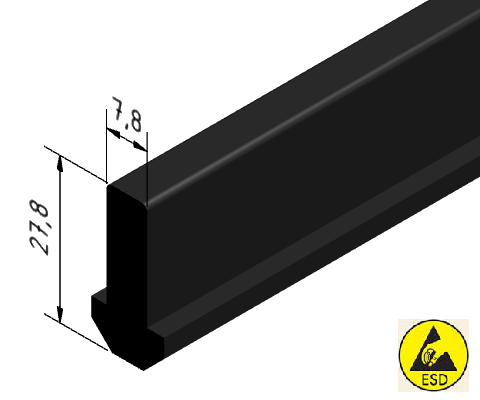 KriTec Führungsleiste 8 gerade