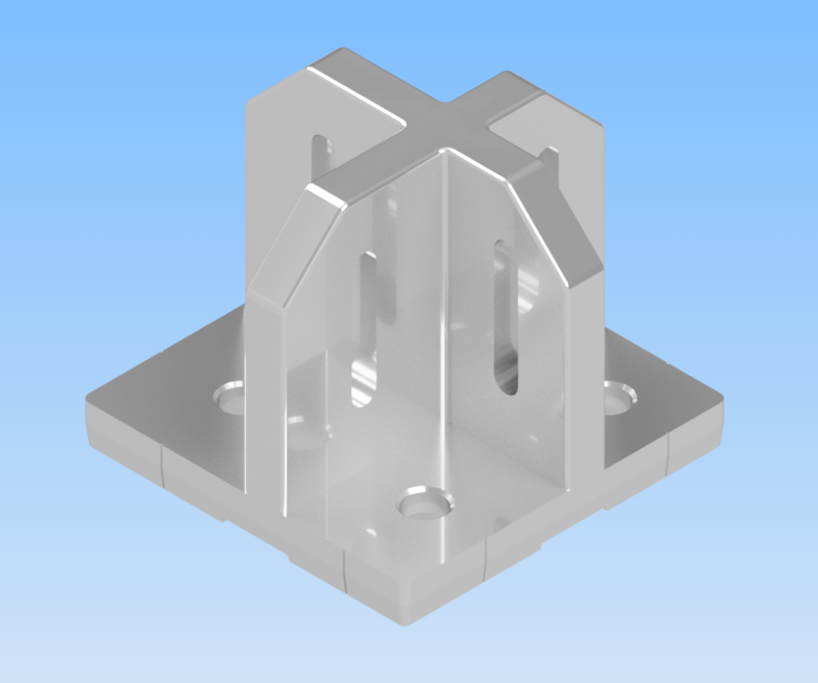 KriTec Fußkonsole 10 120x120 schwer