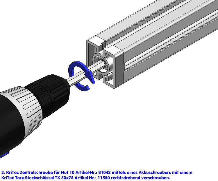 KriTec Plattenverbinder 10 45x45 lackiert