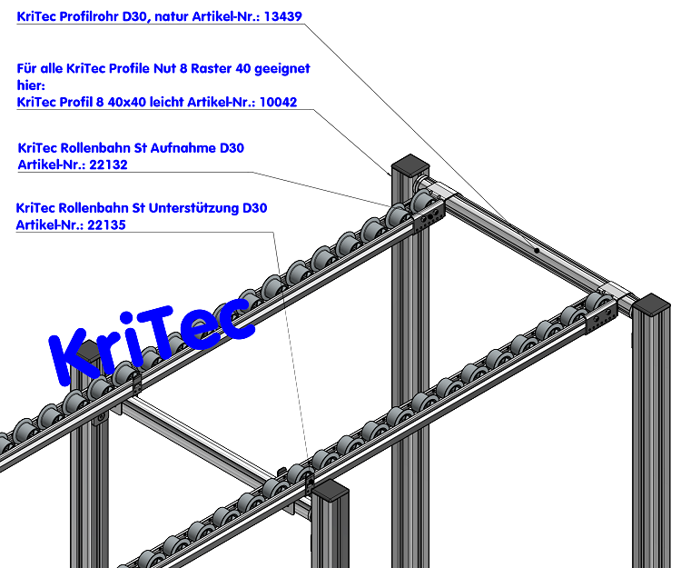 KriTec Rollenbahn St Aufnahme D30