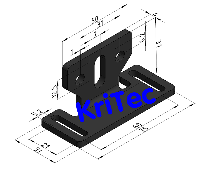KriTec Schnäpper-Befestigungswinkel