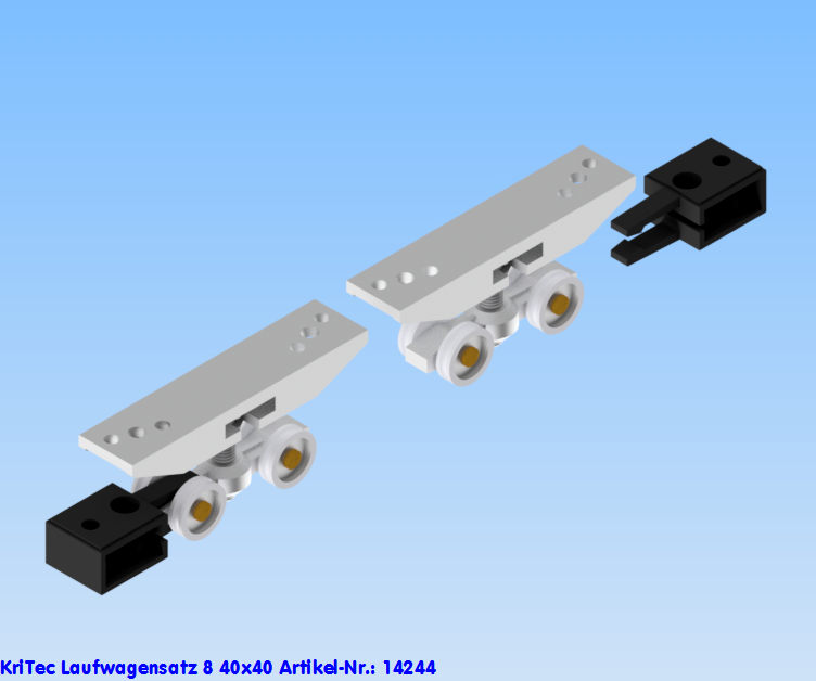 KriTec Laufwagensatz 8 40x40