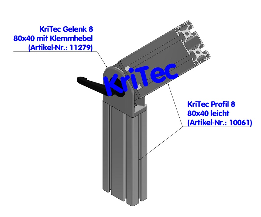 KriTec Profil 8 80x40 leicht