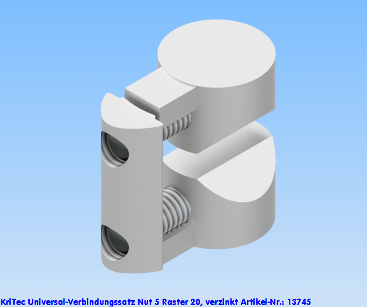 KriTec Universal-Verbindungssatz 5 20, verzinkt