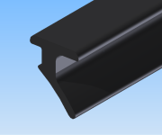 KriTec Dichtprofil 5 Raster 20, 2-3mm schwarz