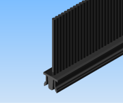 KriTec Bürstenleiste 8, Faserhöhe 40mm