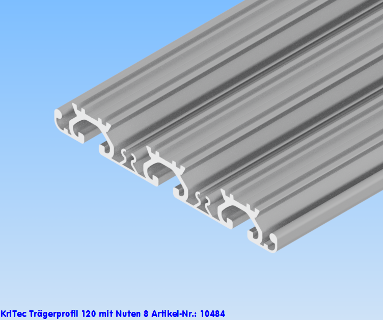 KriTec Trägerprofil 120 mit Nuten 8