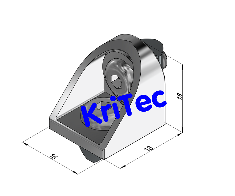KriTec Gelenkwinkel 5 Raster 20