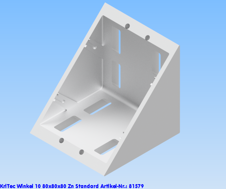 KriTec Winkel 10 80x80x80 Zn Standard