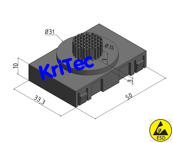 KriTec Bürsteneinsatz ESD D28