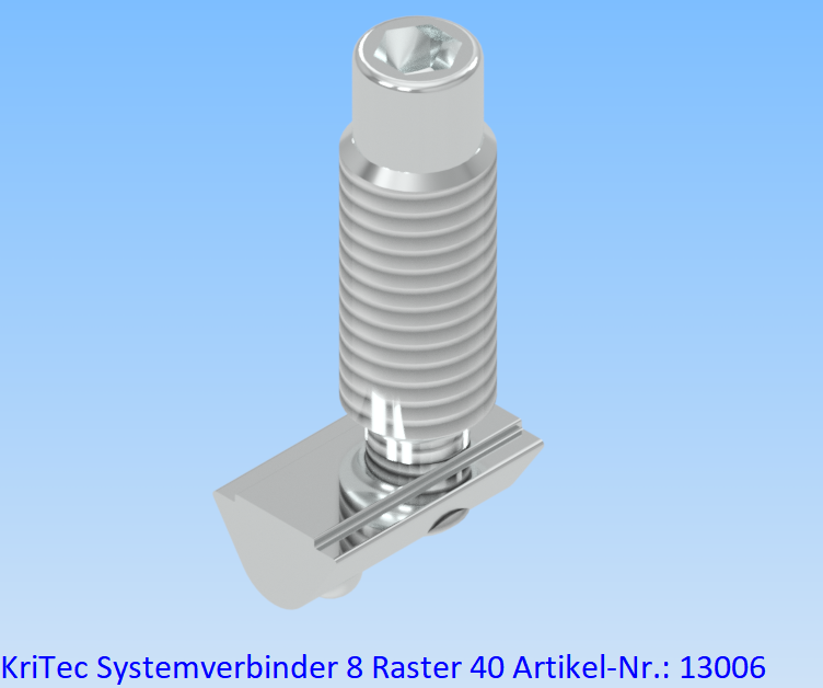 KriTec Systemverbinder 8 Raster 40