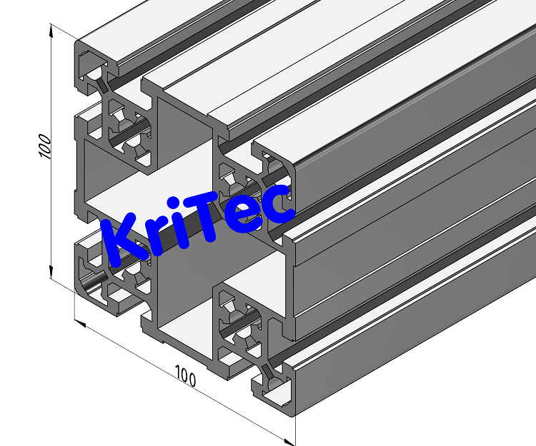 KriTec Profil 10 100x100 leicht